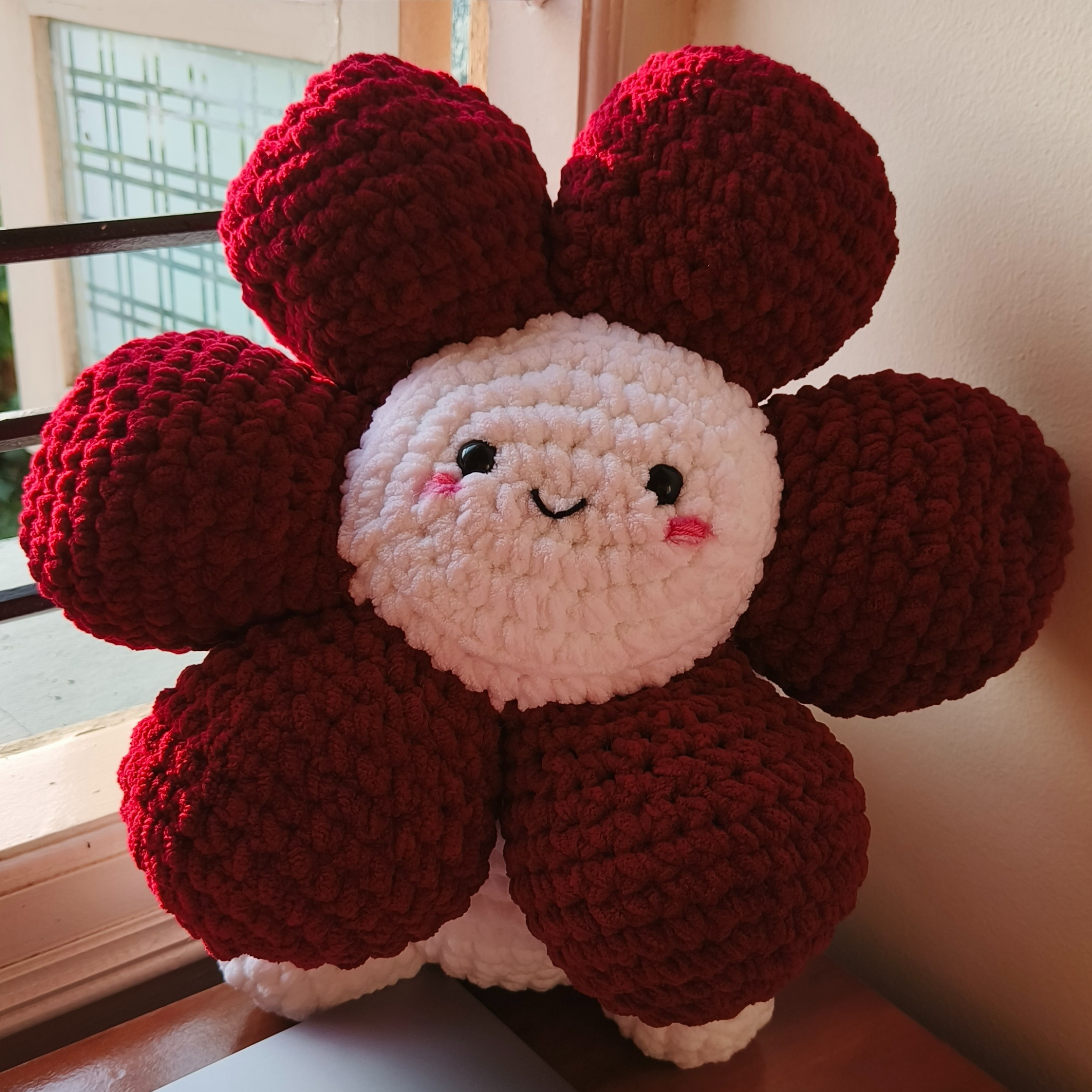 Really cute handmade crochet mushroom shaped softtoy with great finishing work