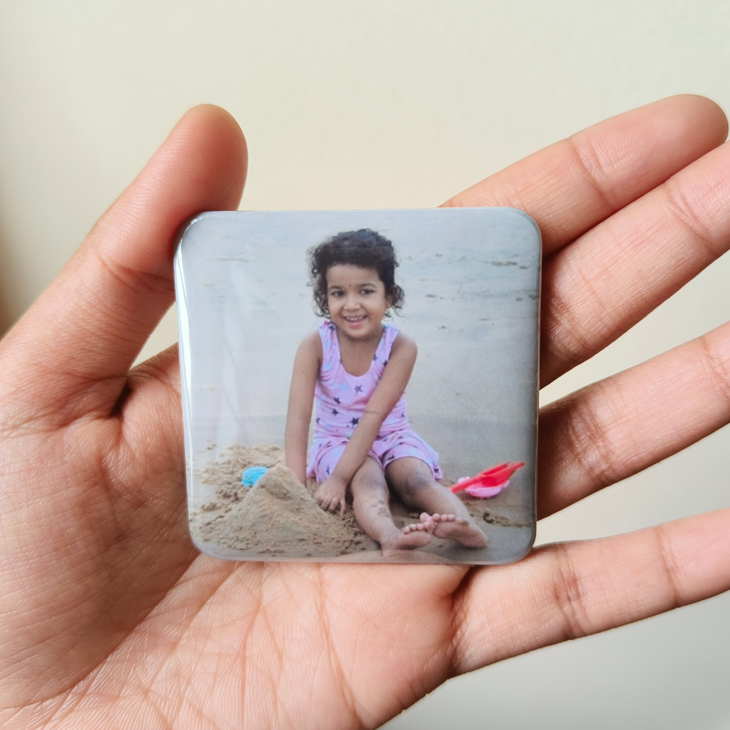 Custom Metal Button Fridge Magnet (2*2 inch)