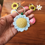 Crochet Flower Keychain