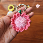 Crochet Flower Keychain