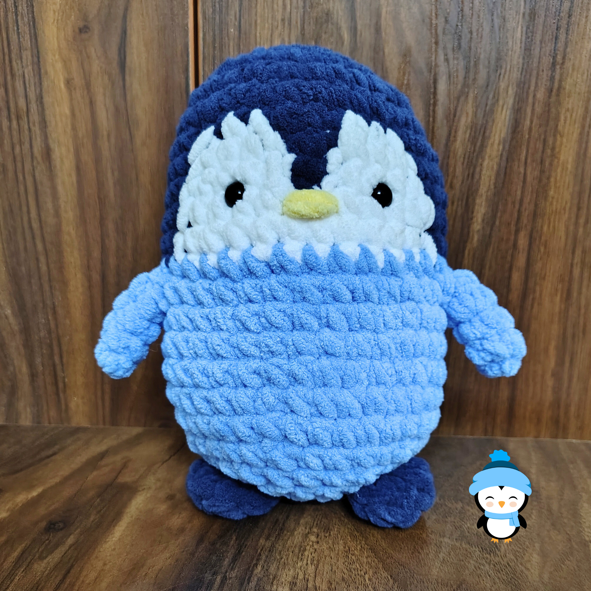 Crochet Penguin Soft Toy