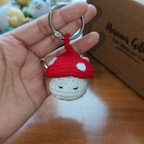 Crochet Mushroom keychain 🍄