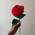 Crochet Wineglass Rose