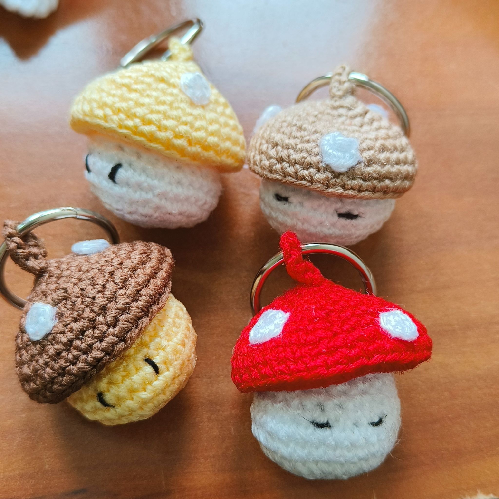 Crochet Mushroom keychain 🍄