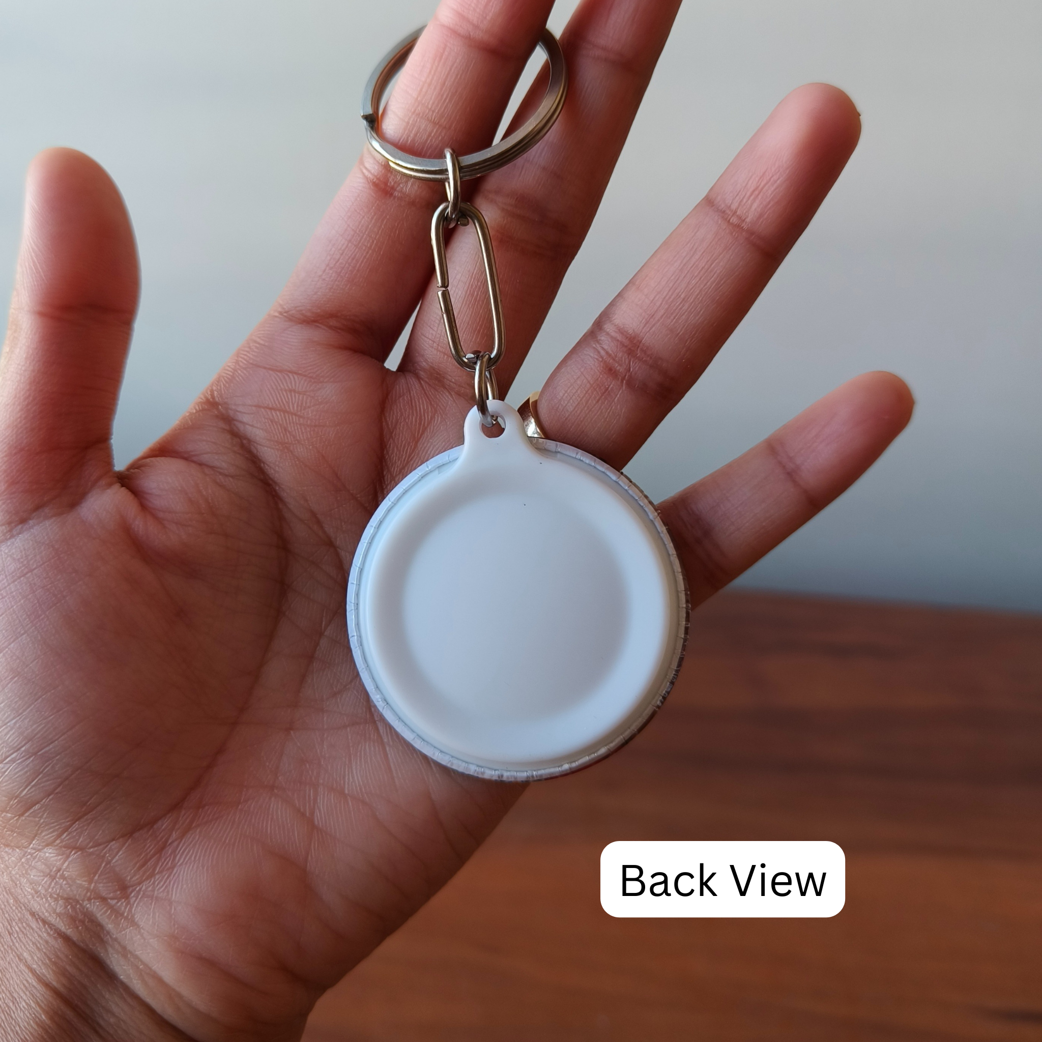 Custom Photo Keychain-Round