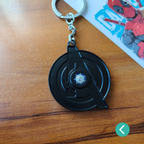 🔥 Deadpool Metal Keychain – Shocked Face Edition