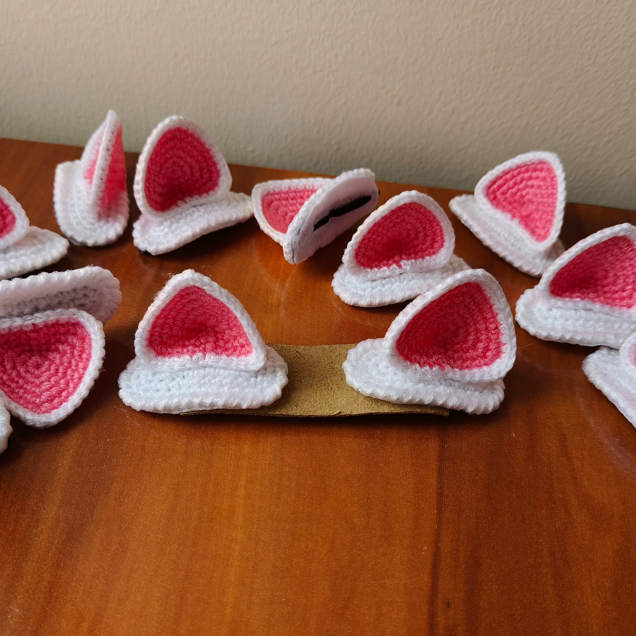 Crochet Cat Hairclip Pair