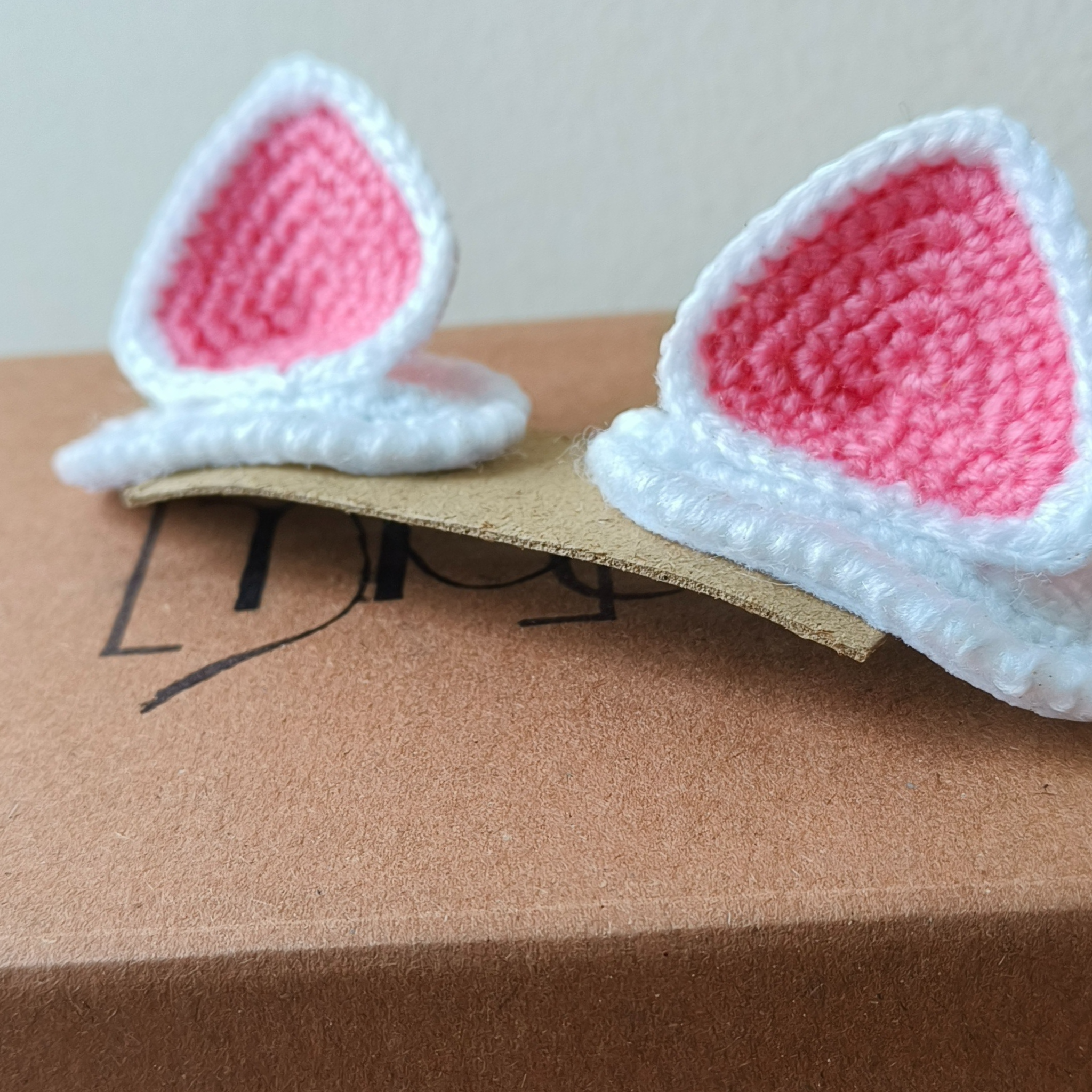 Crochet Cat Hairclip Pair
