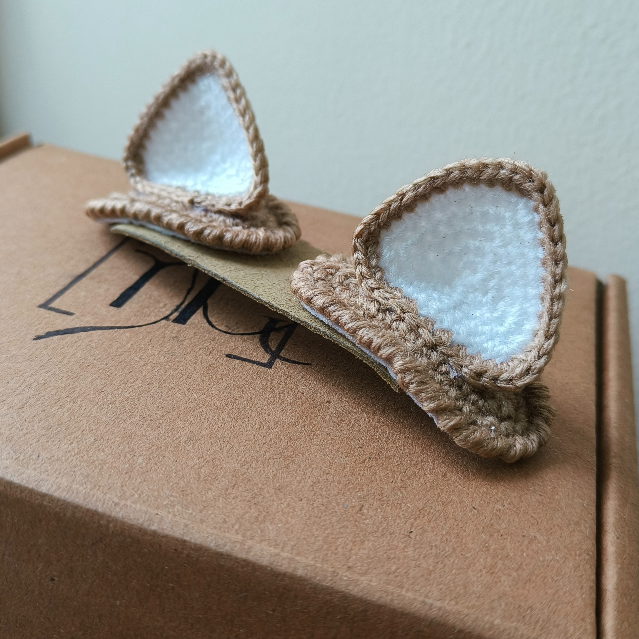 Crochet Cat Hairclip Pair