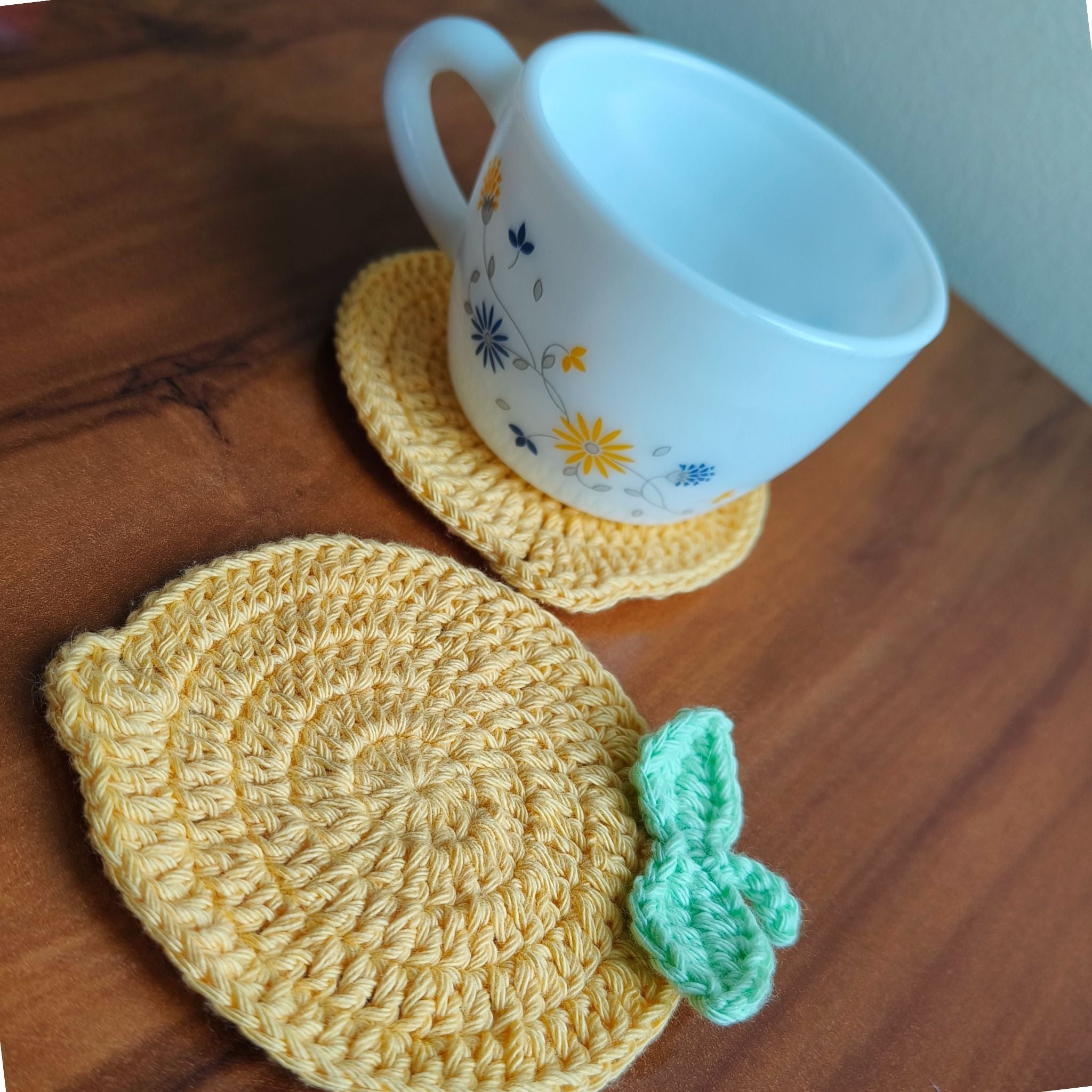 Crochet Zesty Lime Coaster