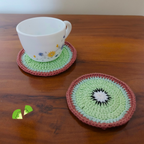 Kiwana-Crochet Kiwi Coasters