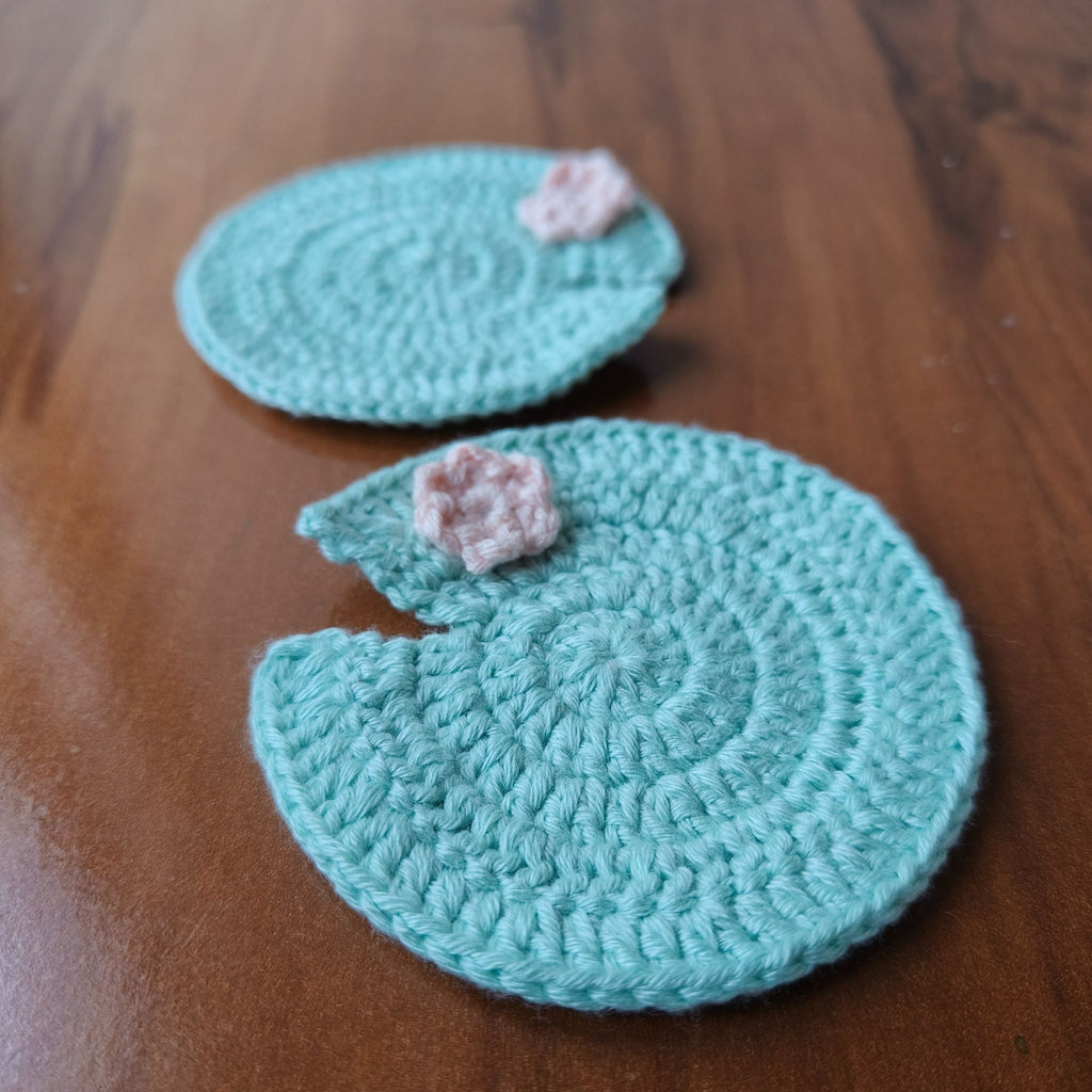 Crochet Pond Lily Coaster