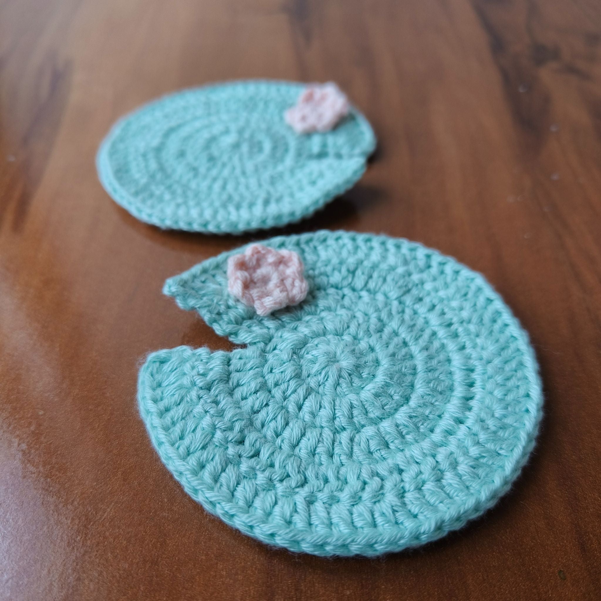 Crochet Pond Lily Coaster