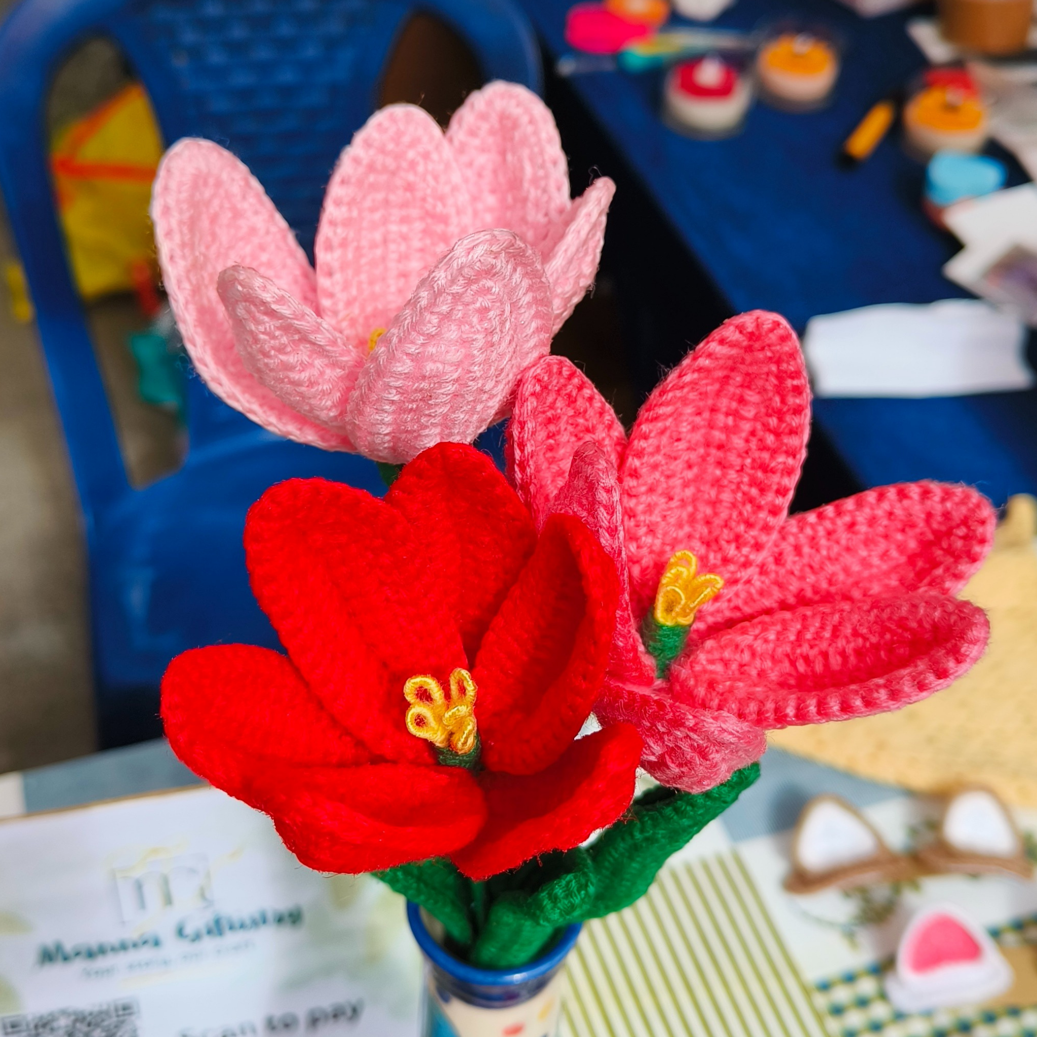 Crochet Open Tulip
