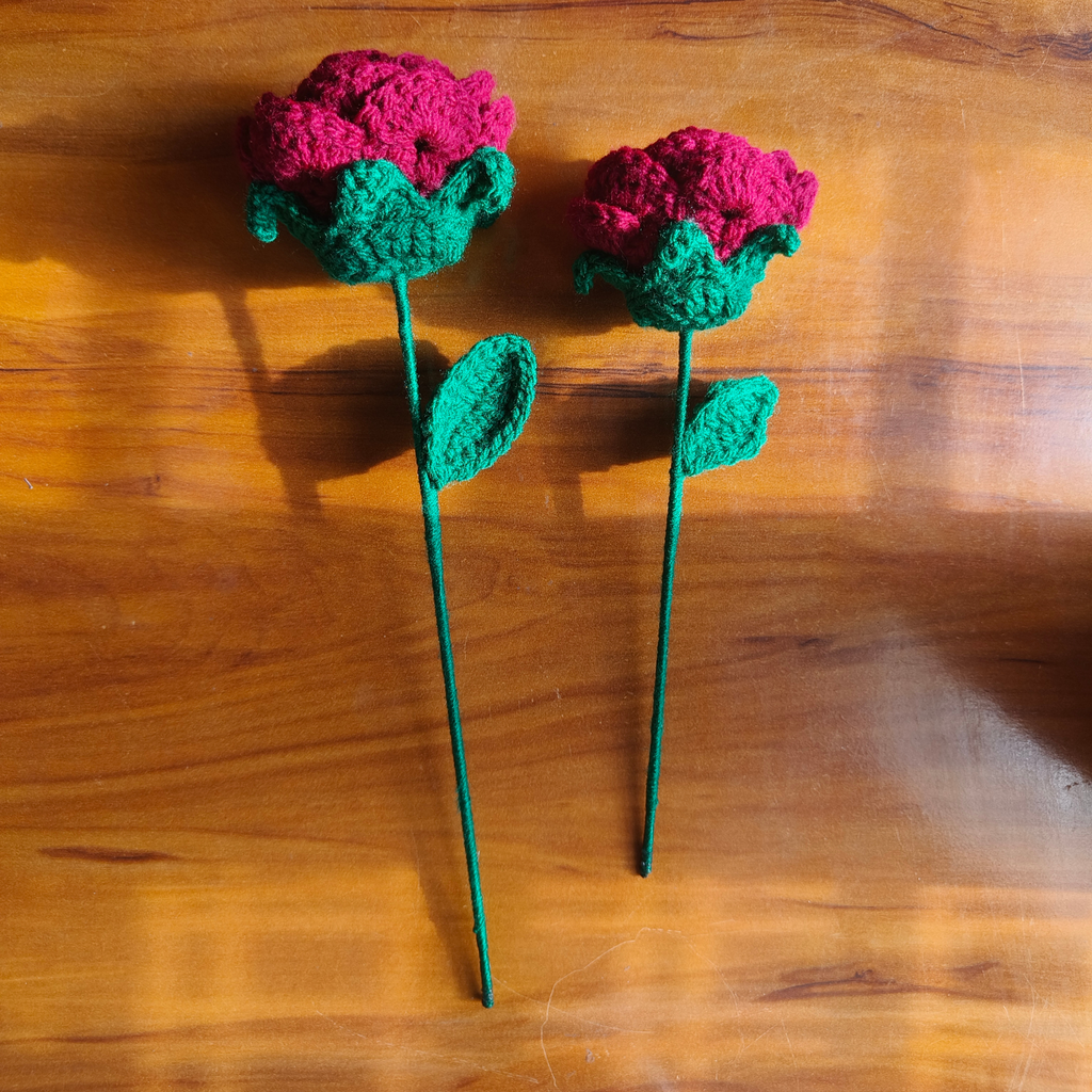 Crochet Bloom Rose – Handmade Forever Rose Flower