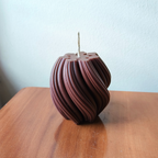 Large Swirl Pillar Candle