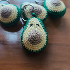 Crochet Avocado Keychain