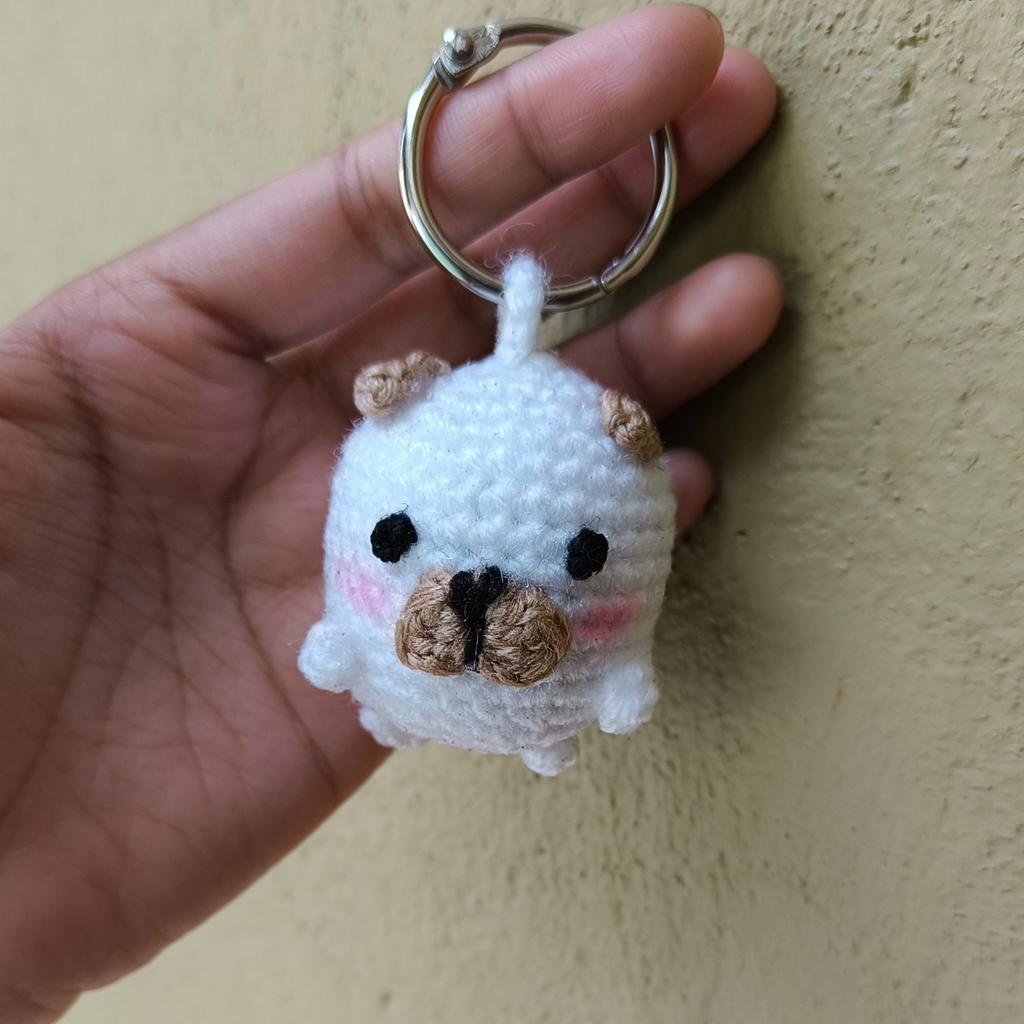 Crochet Doggy Keychain
