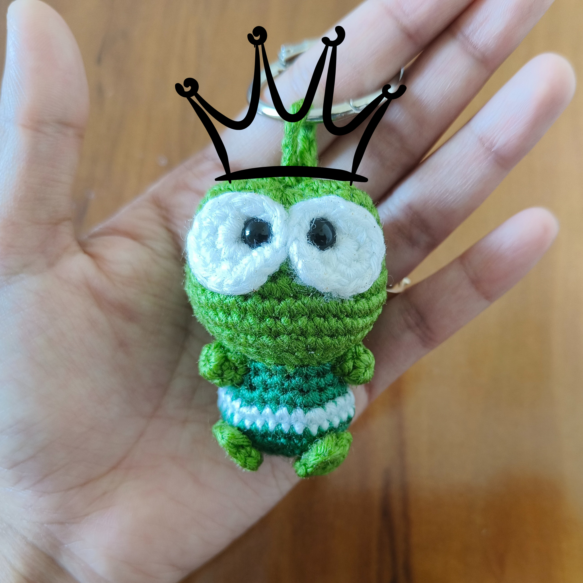Frodo– The Crochet Frog Keychain