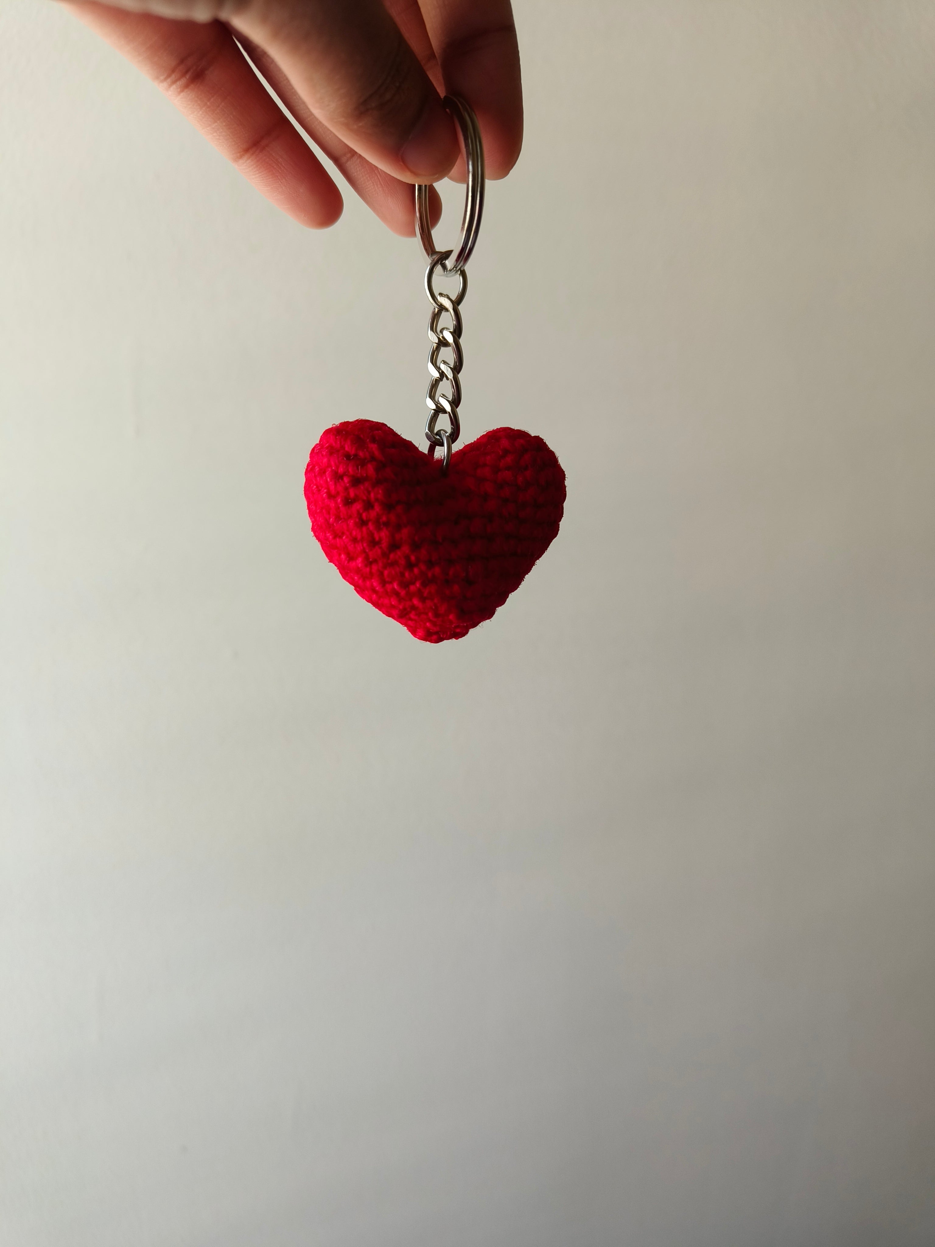Crochet Heart keychain