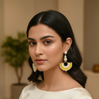 Crochet Pearl Drop Earrings