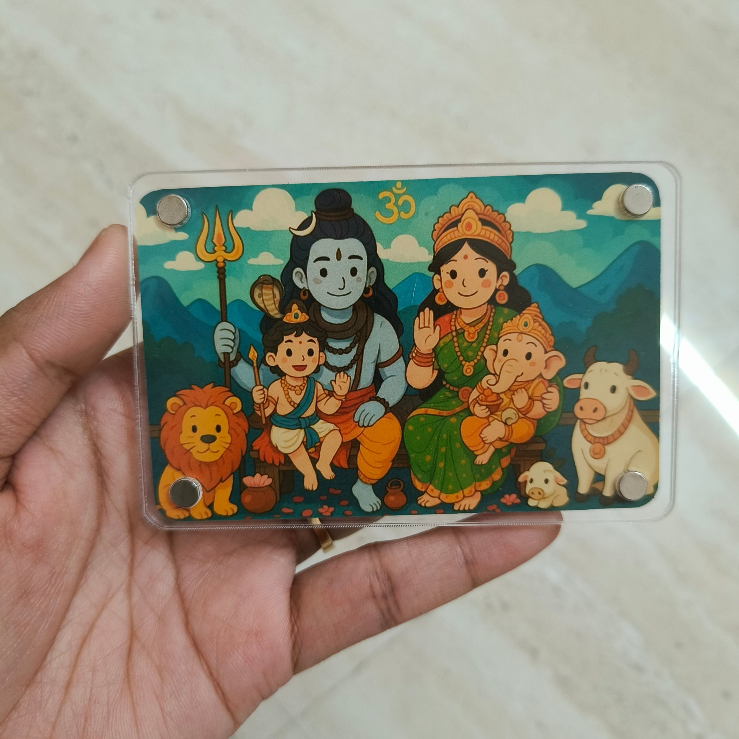 Custom Acrylic Frame Fridge Magnet (2.5 x 3.5 inches)