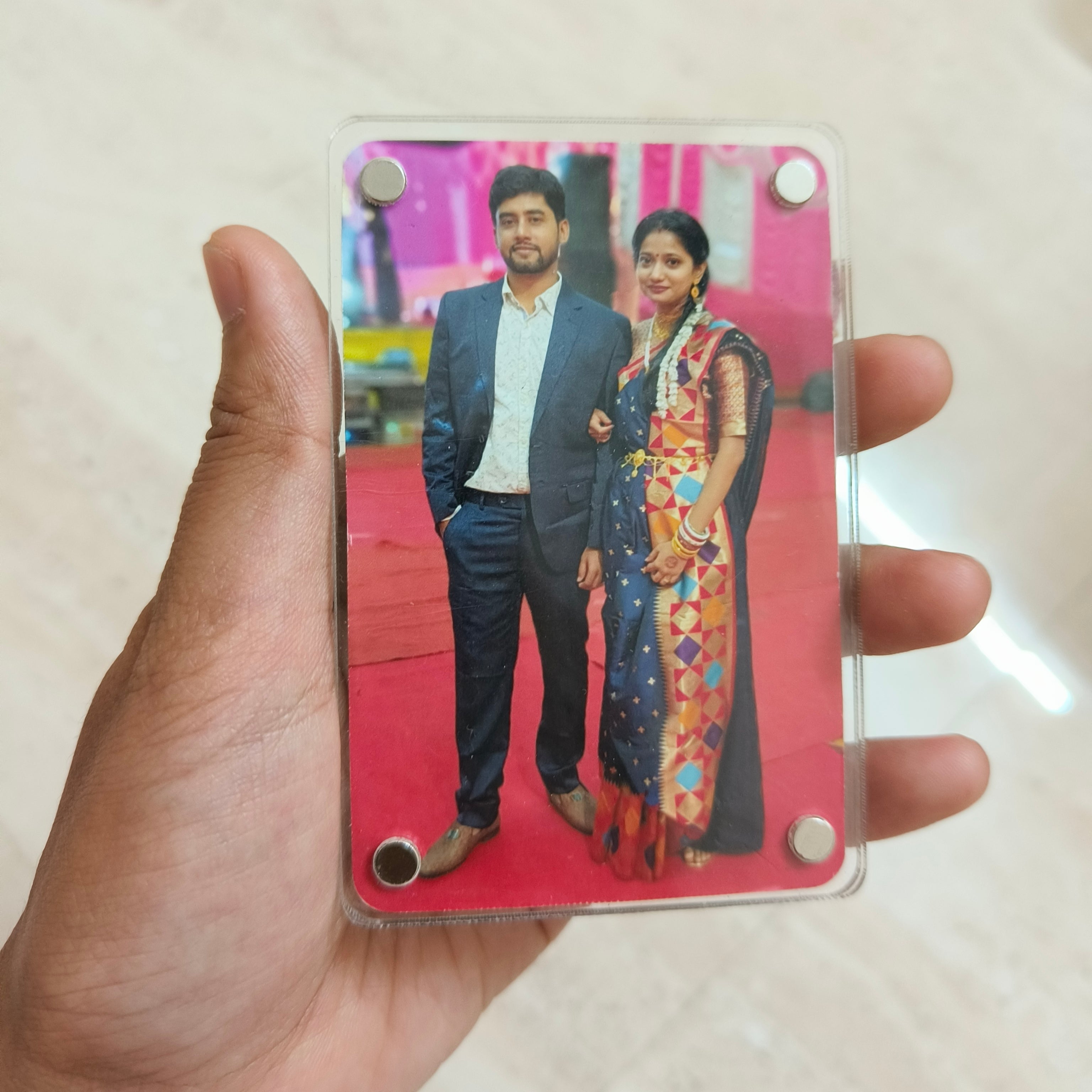 Custom Acrylic Frame Fridge Magnet (2.5 x 3.5 inches)