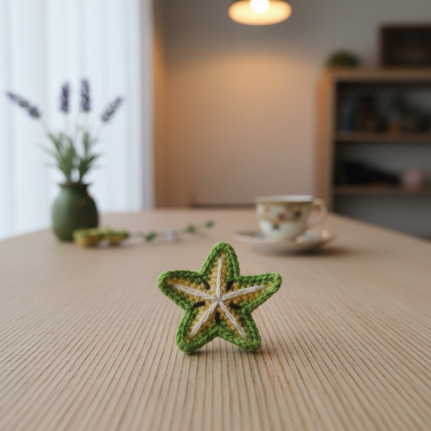 Crochet Starfish Hairclip