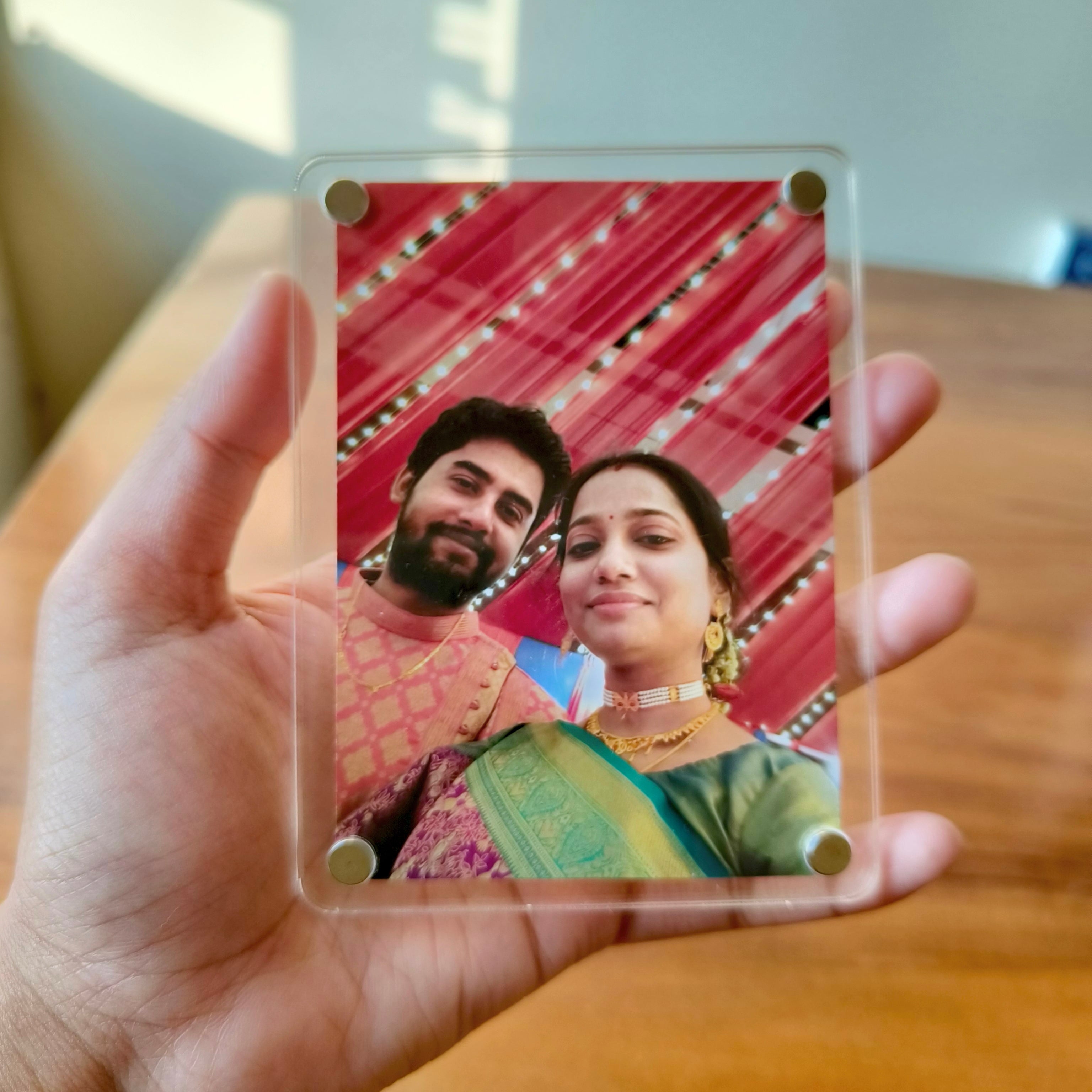 Custom Acrylic Frame Fridge Magnet (3 x 4 inches)