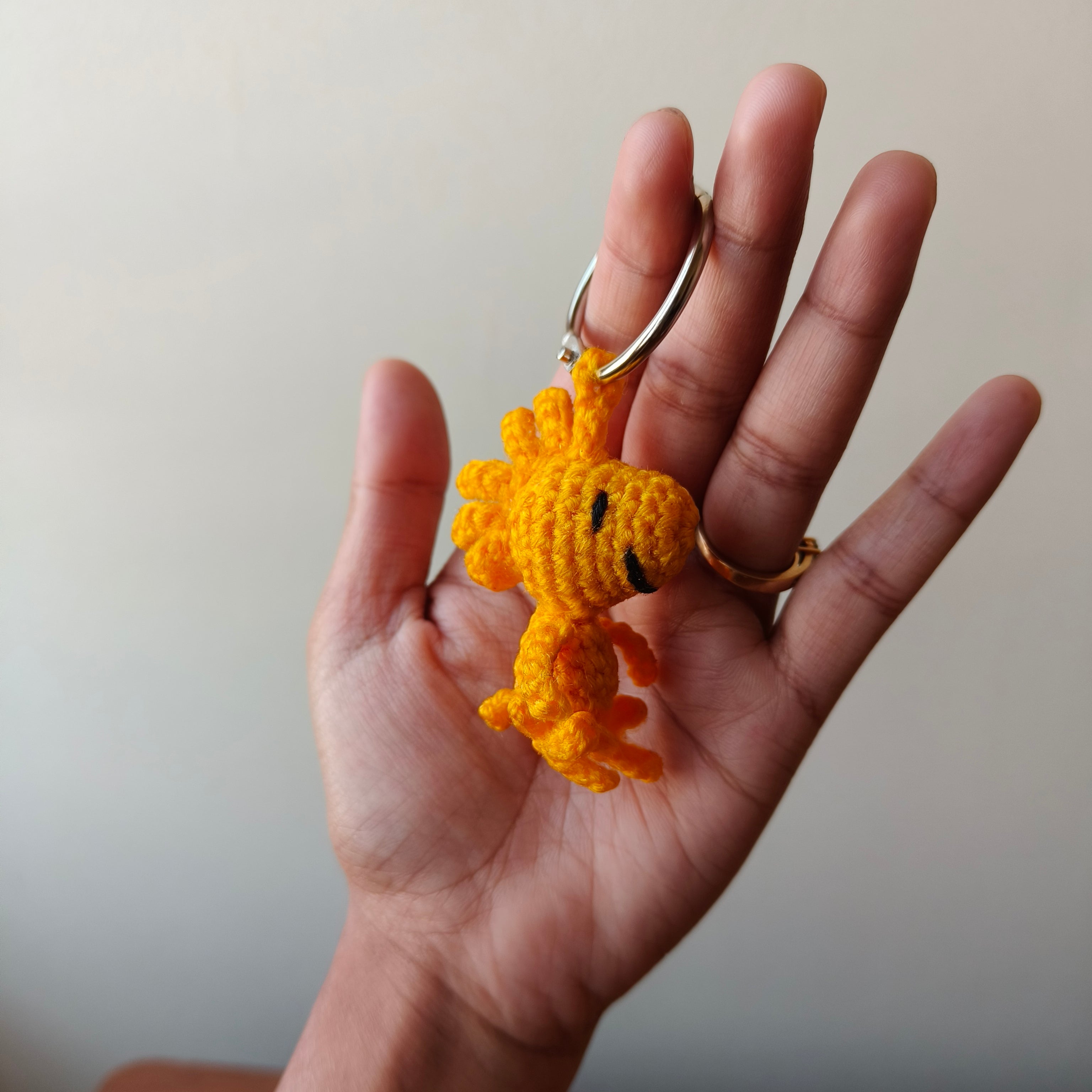Crochet Woodstock Keychain