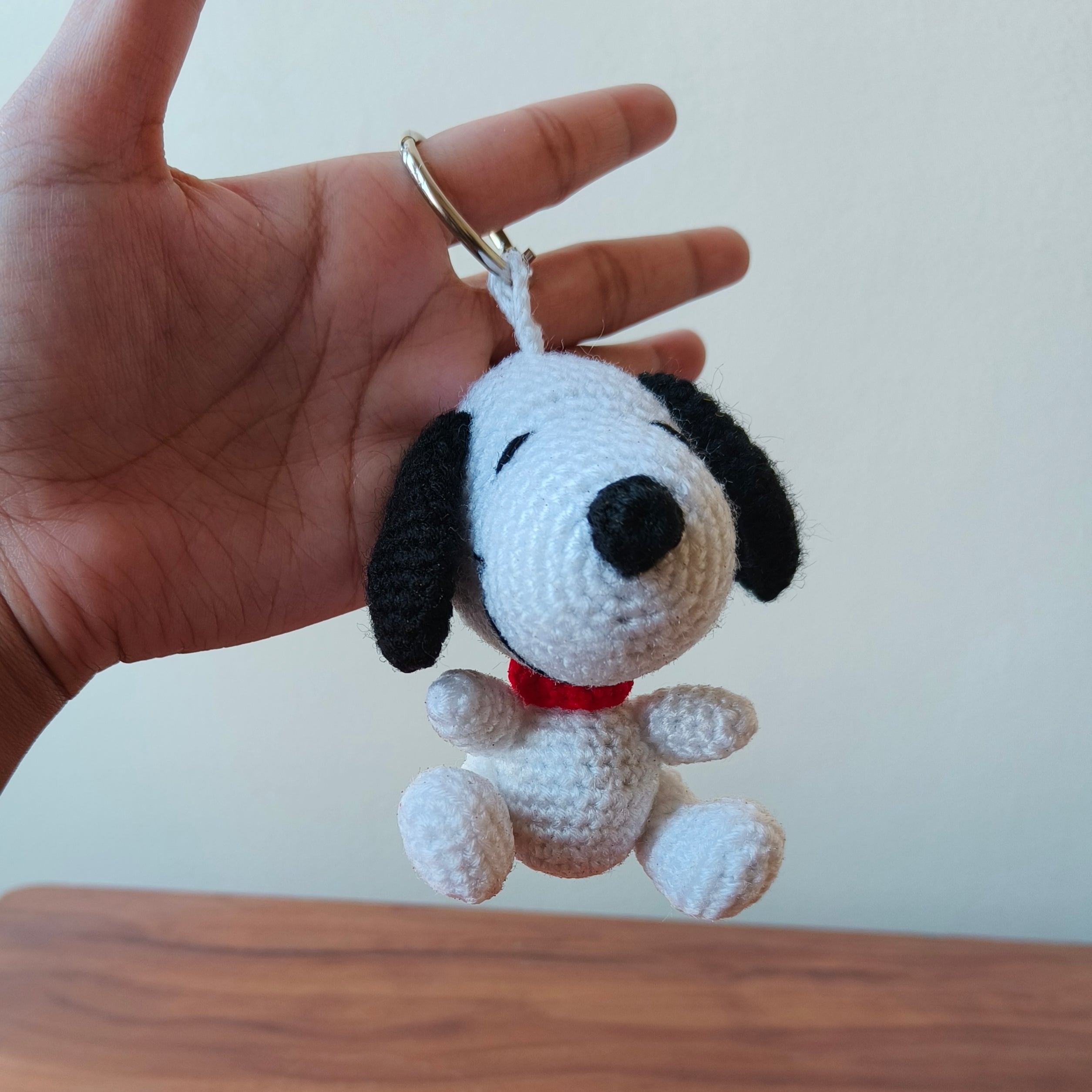 Crochet Snoopy Keychain