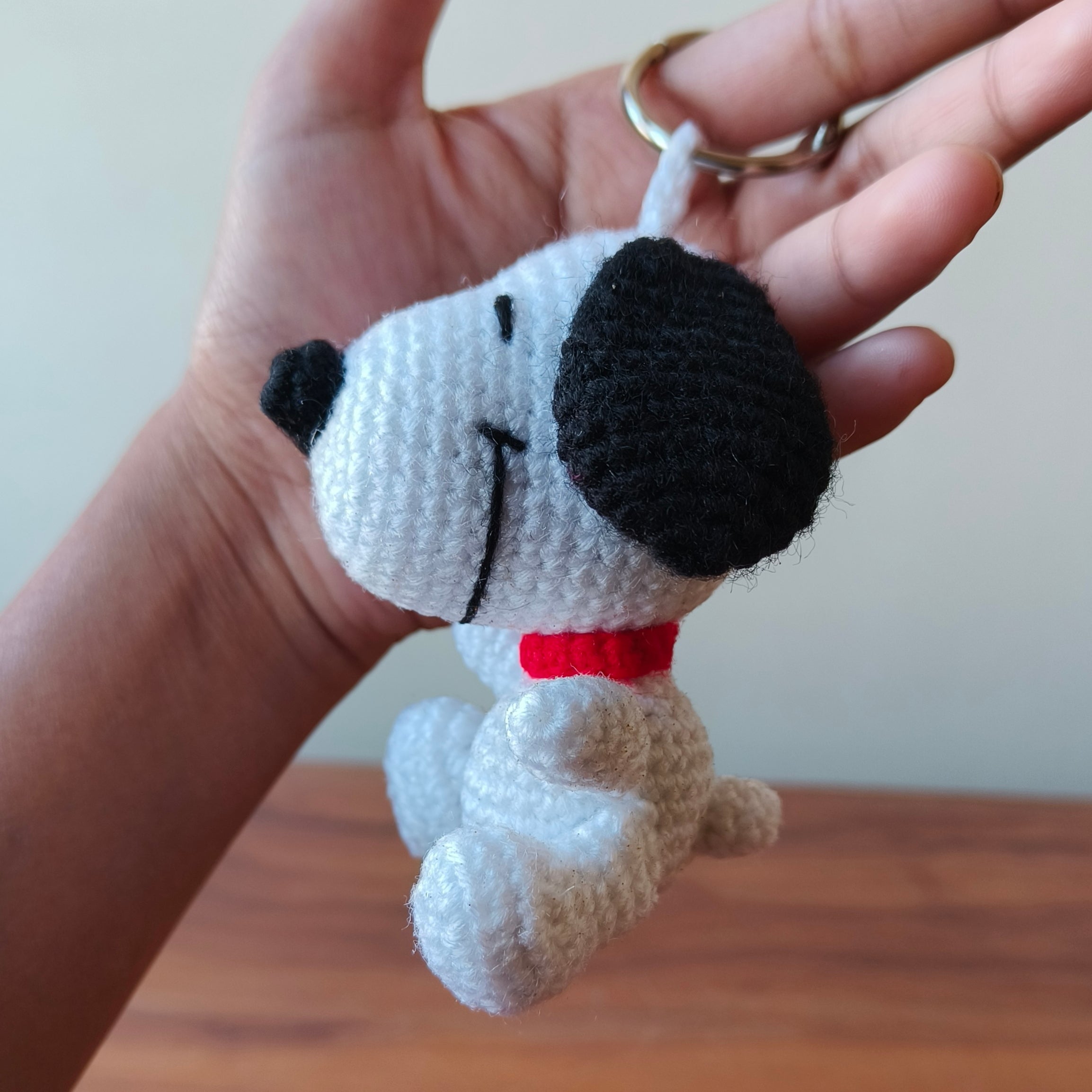 Crochet Snoopy Keychain