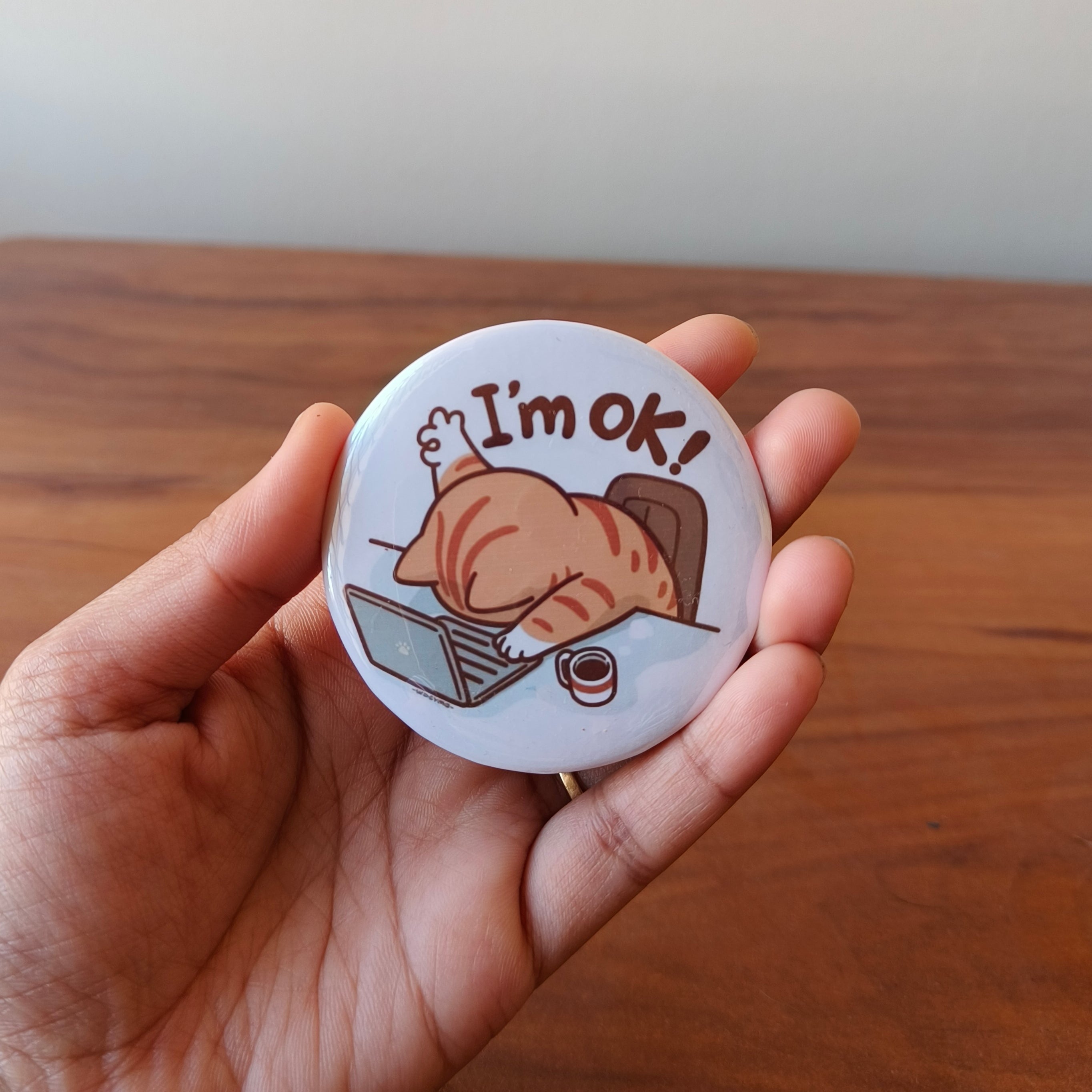 Custom Fridge Magnet – Round Metal Button