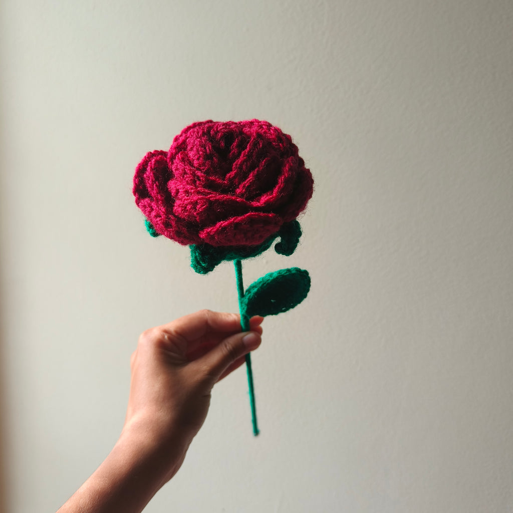 Crochet Bloom Rose – Handmade Forever Rose Flower