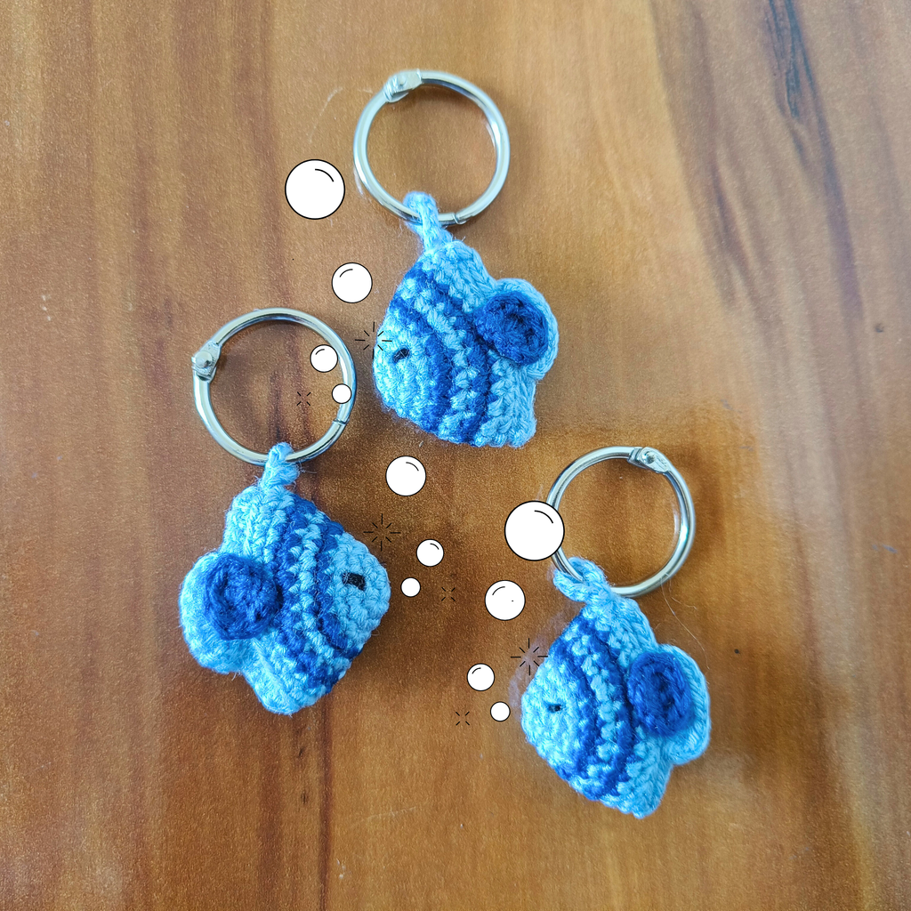 Crochet Fish Keychain