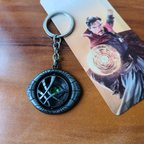 ⏳ Time Stone Metal Keychain – Mystic Amulet Edition