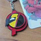 Deadpool × Wolverine Split Mask Keychain